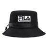 Chapeau de plage décontracté Fila x White Mountaineering avec logo « Noir et blanc »