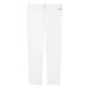 Pantalon décontracté à jambes droites avec logo, homme, blanc