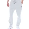 Pantalon de jogging droit en velours Fio bleu aube