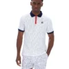 Polo rayé vintage classique BB1 blanc