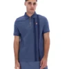 Polo zippé Dario Vintage Indigo