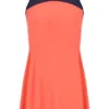 Robe en jersey pour femme orange fluo avec Shorts intégré
