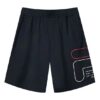 Shorts de sport décontractés en tricot avec logo alphabétique, bleu