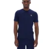 T-shirt à col Fila Valentino Essential bleu marine