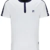 T-shirt de tennis à col Henry pour homme Off White