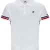 T-shirt de tennis Polo à motifs blanc pour homme