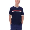 T-shirt Fila Rosario bleu marine à rayures en tissu éponge