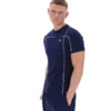 T-shirt Fila Terri bleu marine avec passepoil contrasté