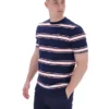 T-shirt rayé Sanders teint dans la masse
