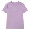 T-shirt sportif décontracté à manches courtes avec logo imprimé, violet