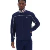 Veste de survêtement Fila Federico bleu marine à col bordé
