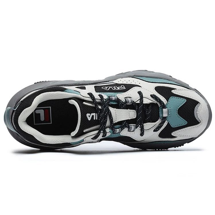 2 Baskets de course « Blanc Gris Vert »