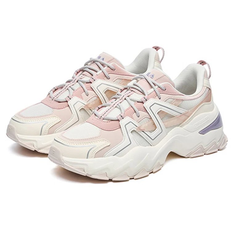 Baskets Aurora « Blanc Rose Violet »