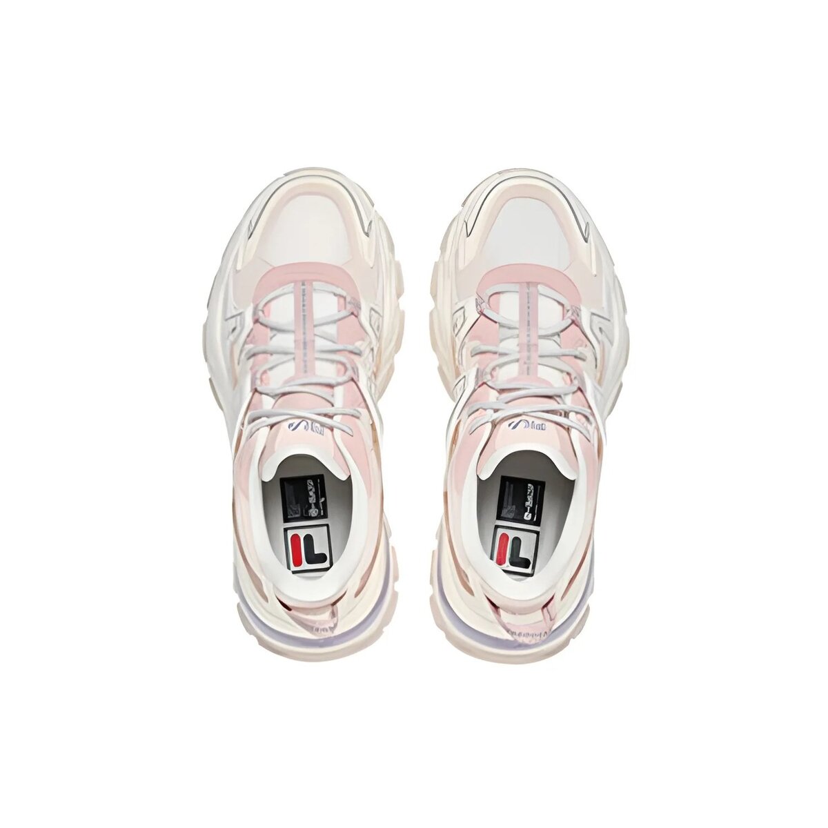 Baskets Aurora « Blanc Rose Violet »