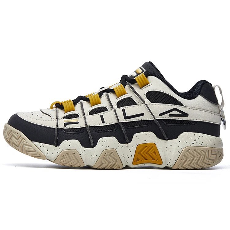 Baskets Barricade Low « Blanc Noir Jaune »