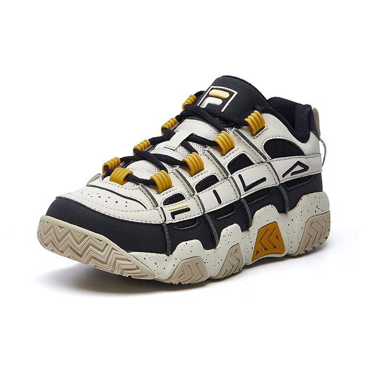 Baskets Barricade Low « Blanc Noir Jaune »