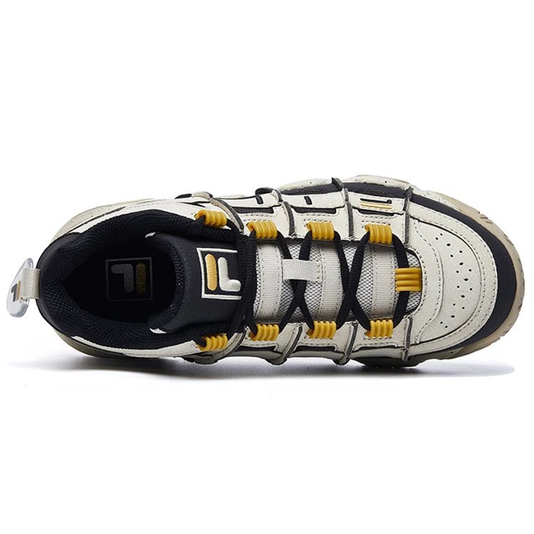 Baskets Barricade Low « Blanc Noir Jaune »