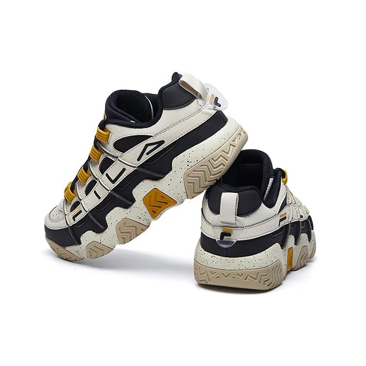 Baskets Barricade Low « Blanc Noir Jaune »