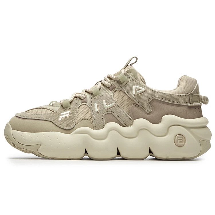 Baskets Barricade Low « Marron Blanc »