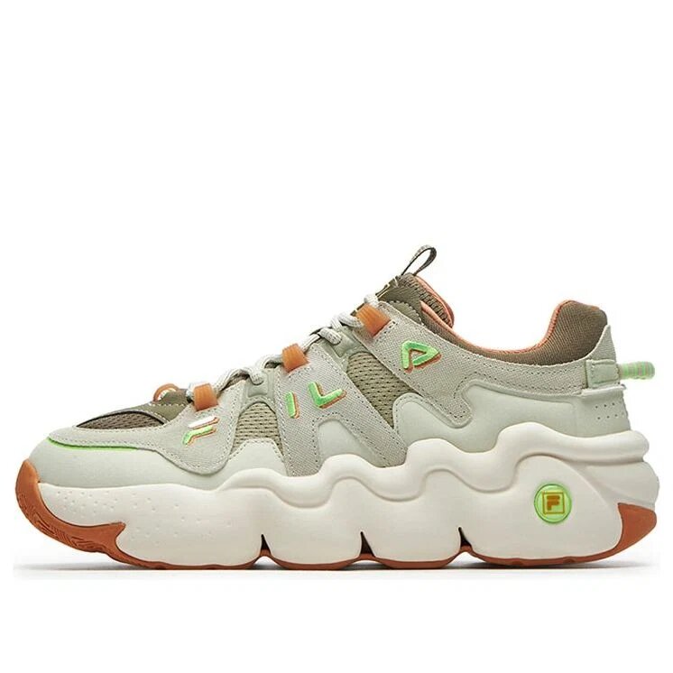 Baskets Barricade Low « Vert Blanc Orange »