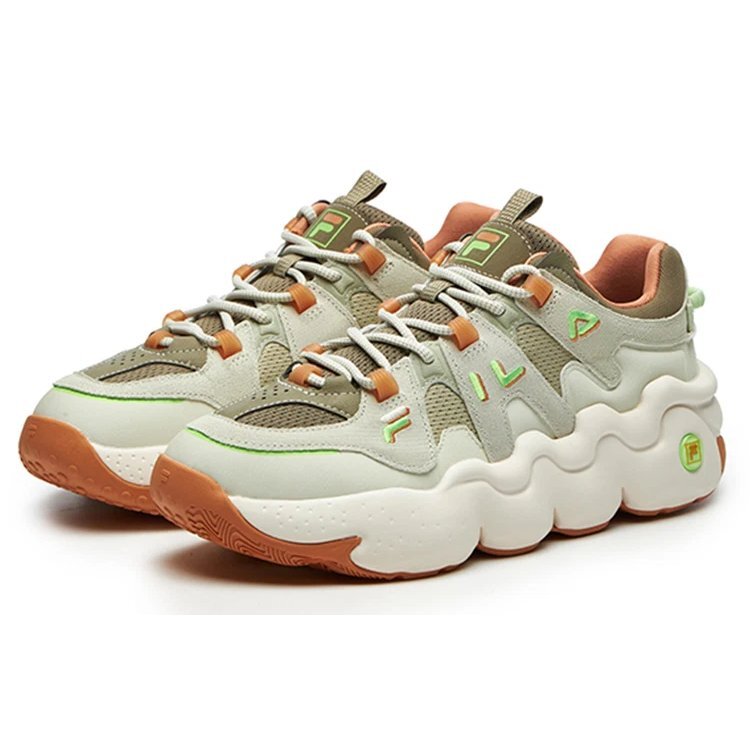 Baskets Barricade Low « Vert Blanc Orange »