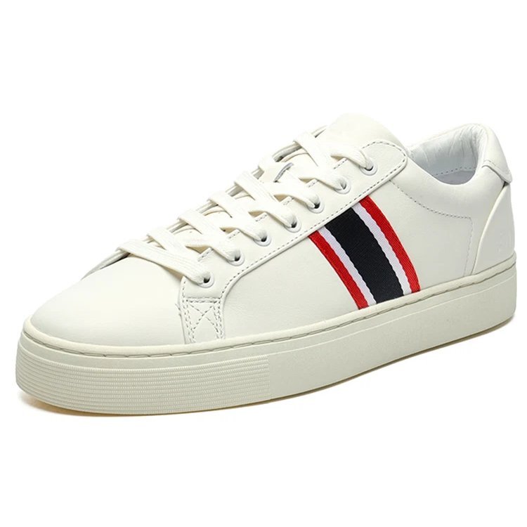 Baskets basses « Blanc Rouge Noir »