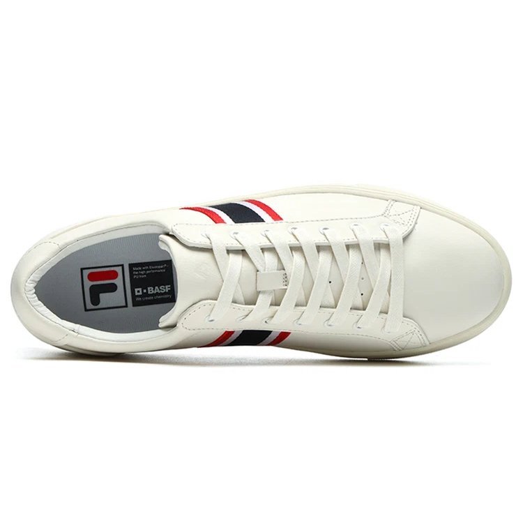 Baskets basses « Blanc Rouge Noir »