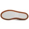 Baskets basses blanches/café