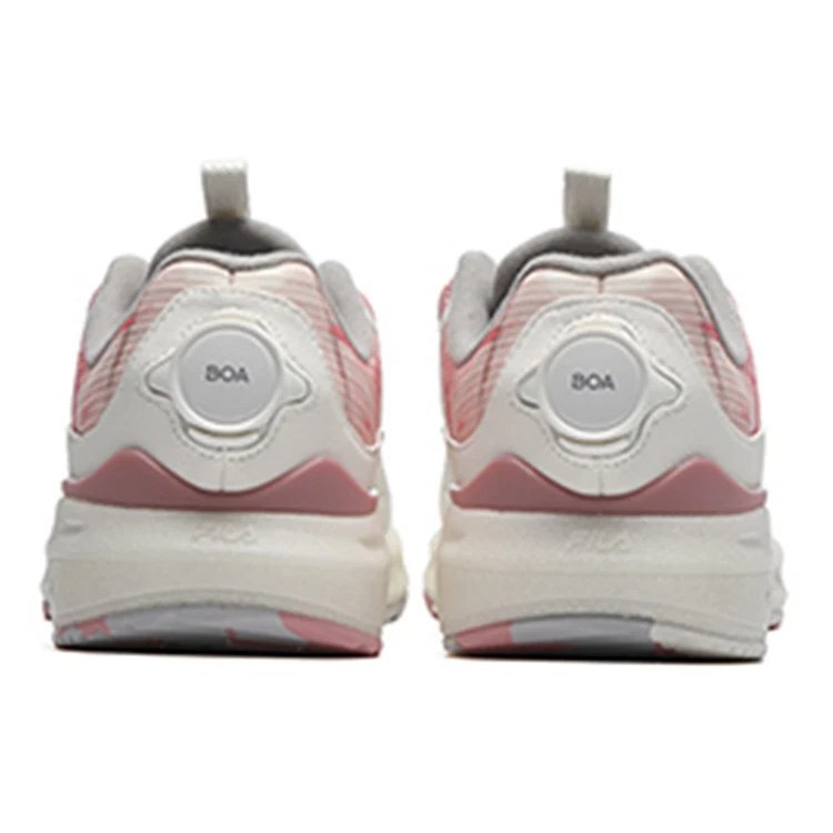 Baskets basses en polaire « White Pink »