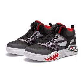 Baskets BOA Sportswear « Noir Gris Rouge »