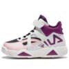 Baskets Cage TC « Blanc, violet, rose »