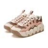 Baskets chunky CROISSANT « Rose-marron »