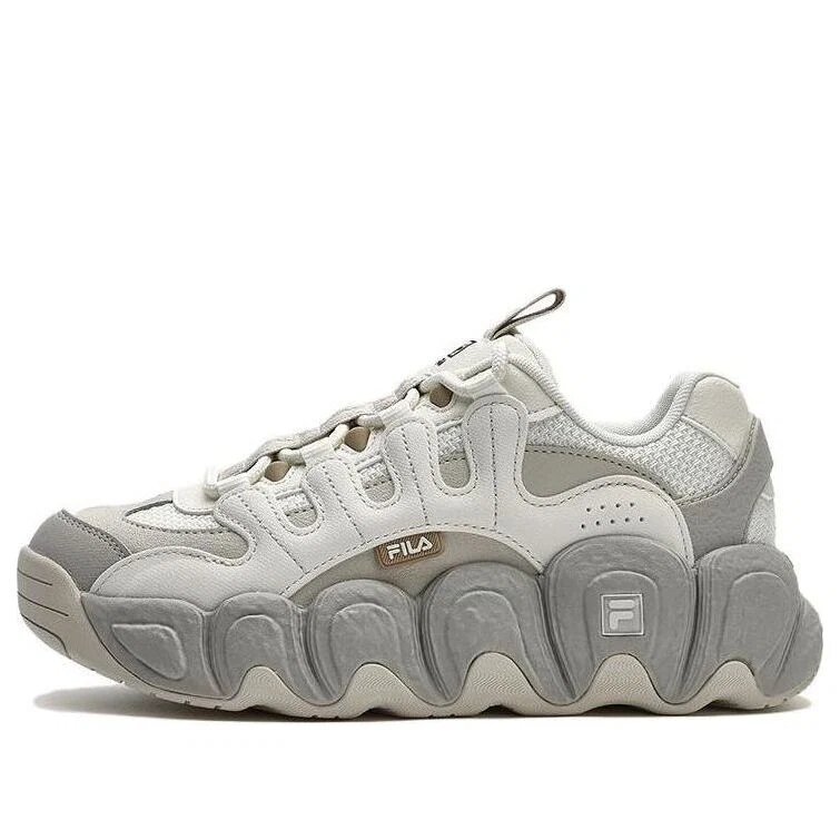 Baskets chunky CROISSANT « White Grey »