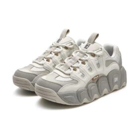Baskets chunky CROISSANT « White Grey »