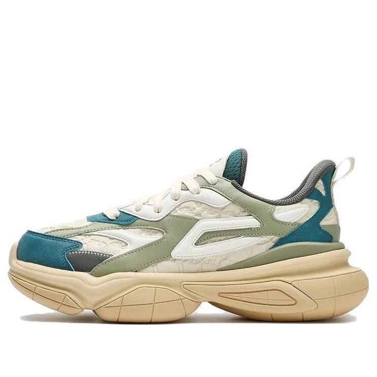 Baskets chunky NUCLEO ICONA « White Green Teal »