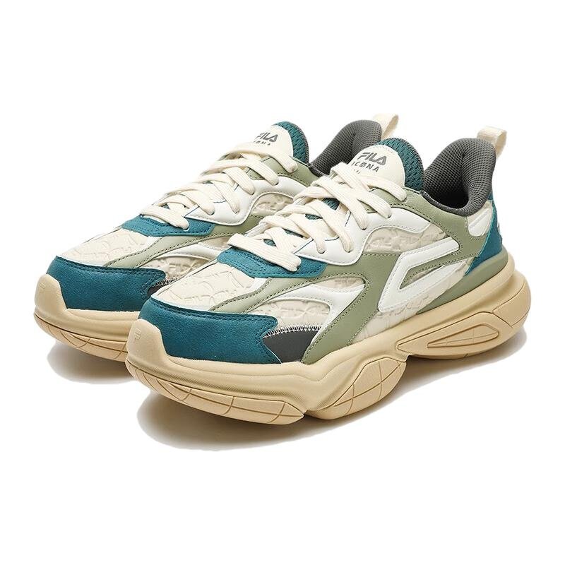 Baskets chunky NUCLEO ICONA « White Green Teal »