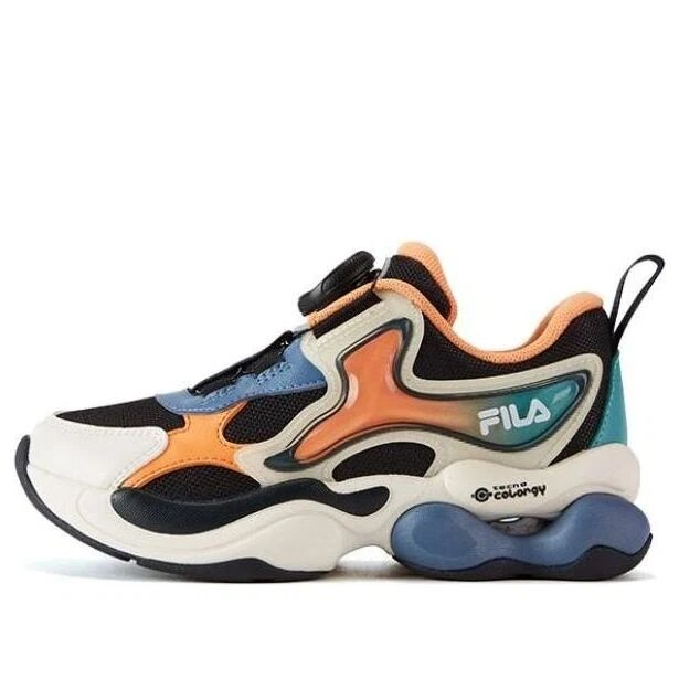 Baskets décontractées « Blanc Orange Bleu »
