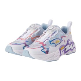 Baskets de course BOA « Blanc Bleu Rose »