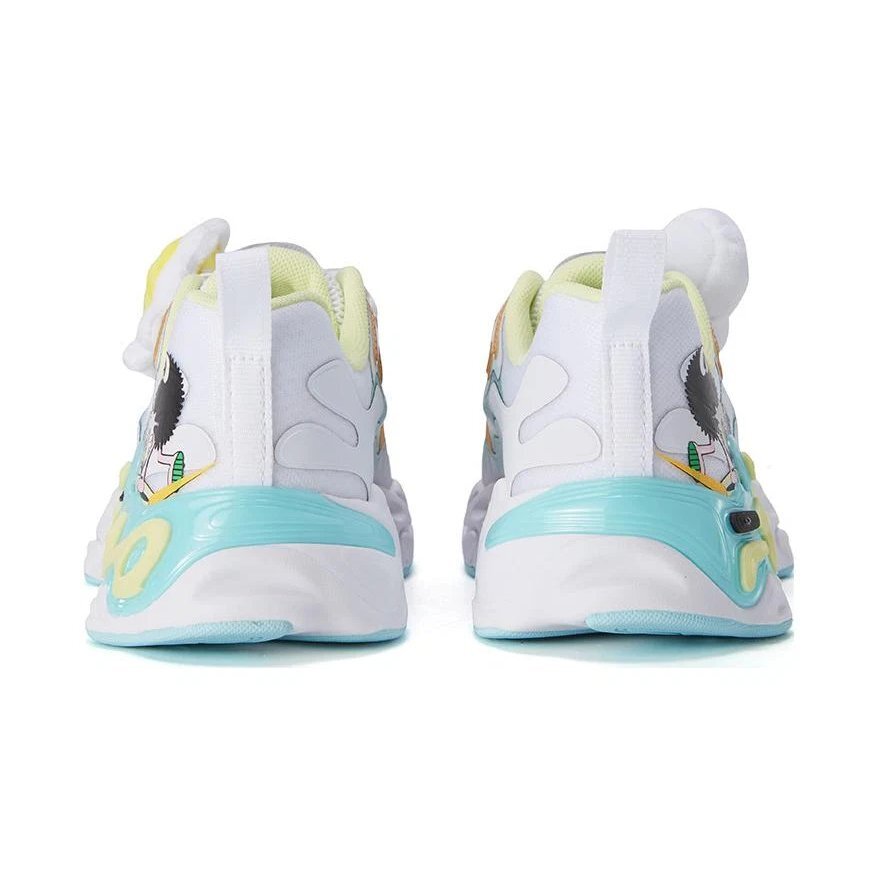 Baskets de course tendance « Blanc Bleu Jaune »