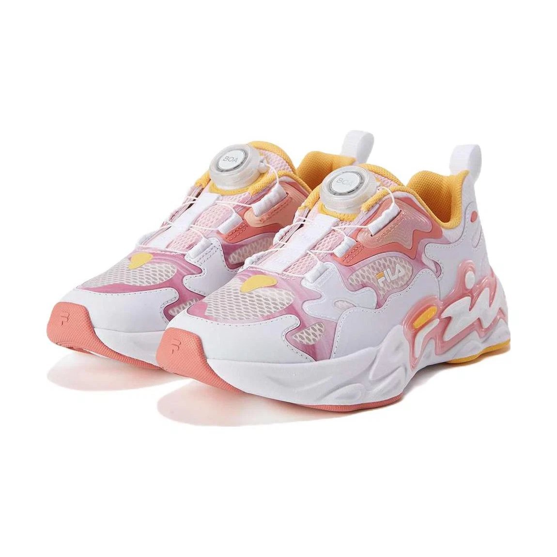 Baskets de course tendance « White Pink »