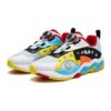 Baskets de sport « Blanc Bleu Jaune »