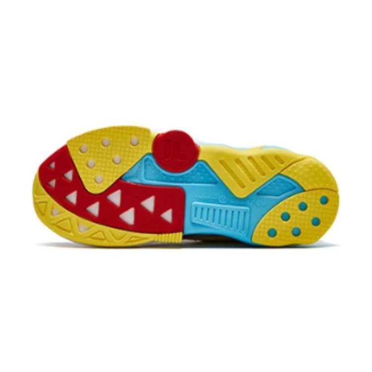 Baskets de sport « Blanc Bleu Jaune »