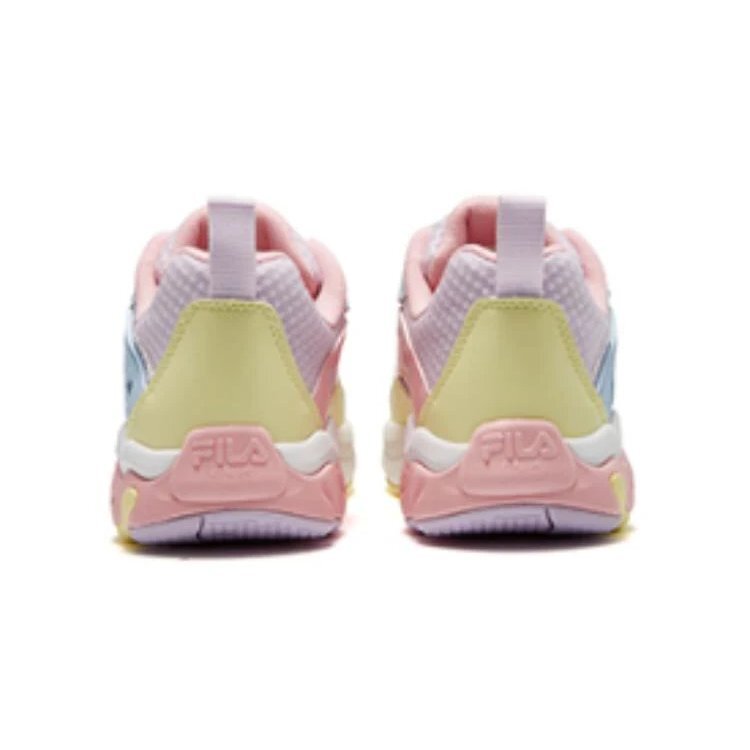 Baskets de sport « Rose, Bleu, Jaune »