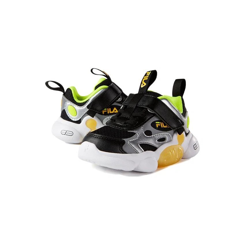 Baskets de sport « Silver Black Green »