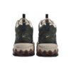 Baskets de sport vintage « Vert olive Blanc »