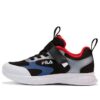 Baskets FIT « Noir Argent Rouge »