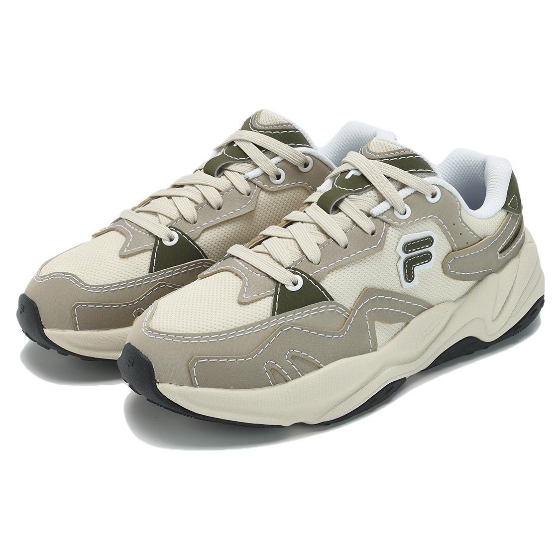 Baskets Flash « Cream White Green »