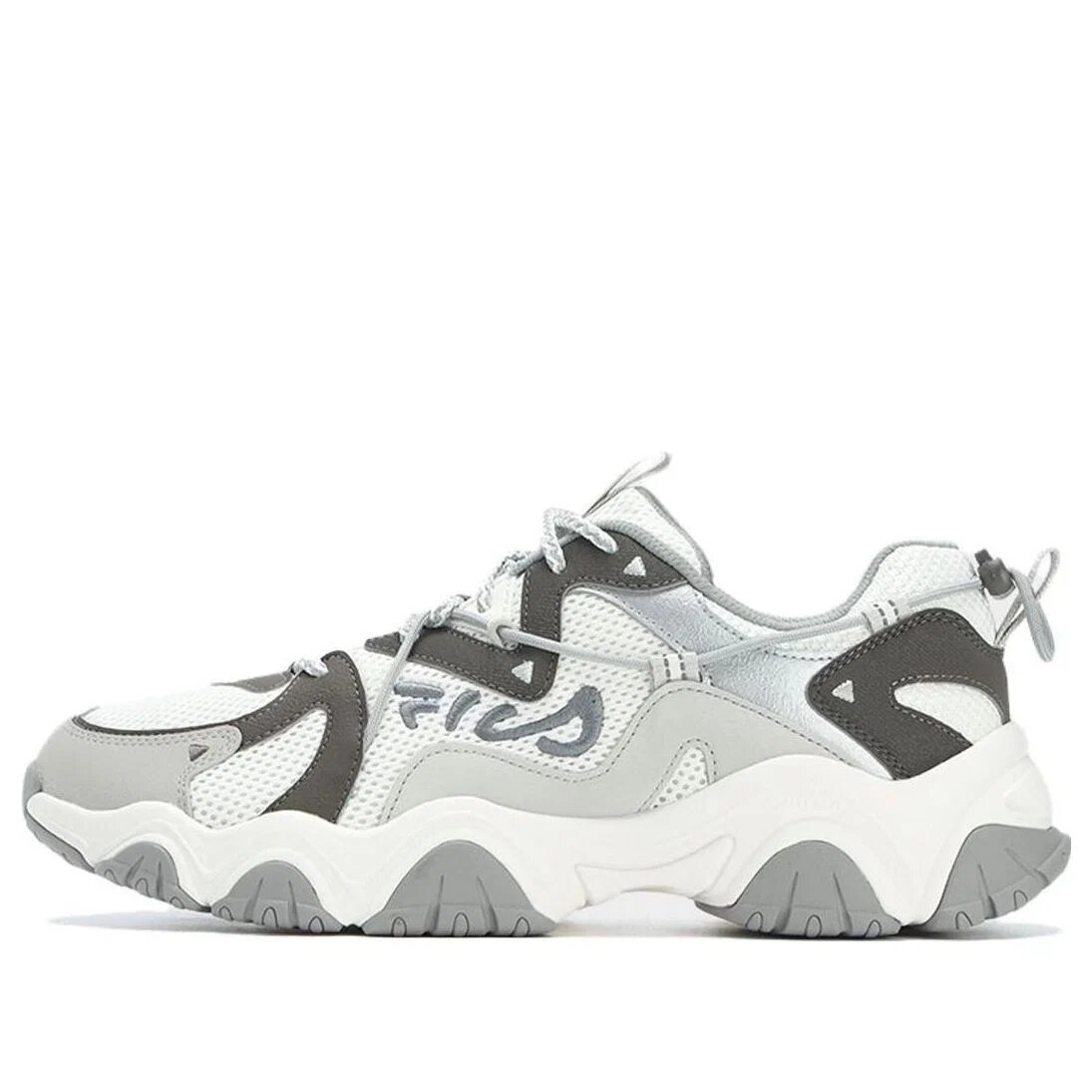 Baskets Fluid 4 « Blanc Gris Argent »
