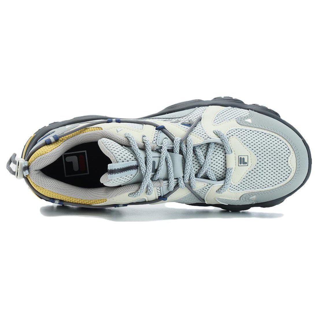 Baskets Fluid 4 « Gris Blanc Jaune »