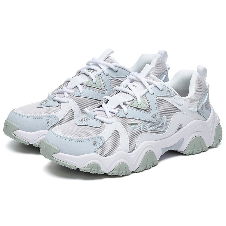 Baskets Fluid 4 « White Blue Green »
